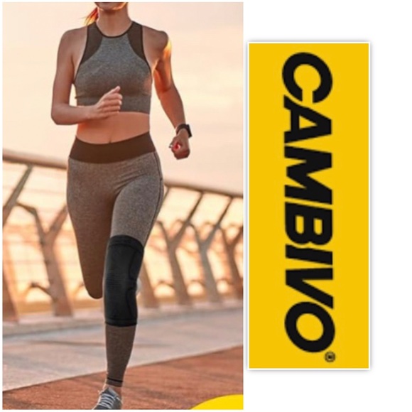 CAMBIVO Black Compression Sleeve  Knee Brace - Picture 1 of 11